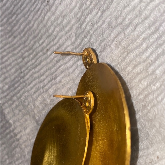 Vintage-Inspired Gold and Silver Medallion Earrings - Picture 9 of 13